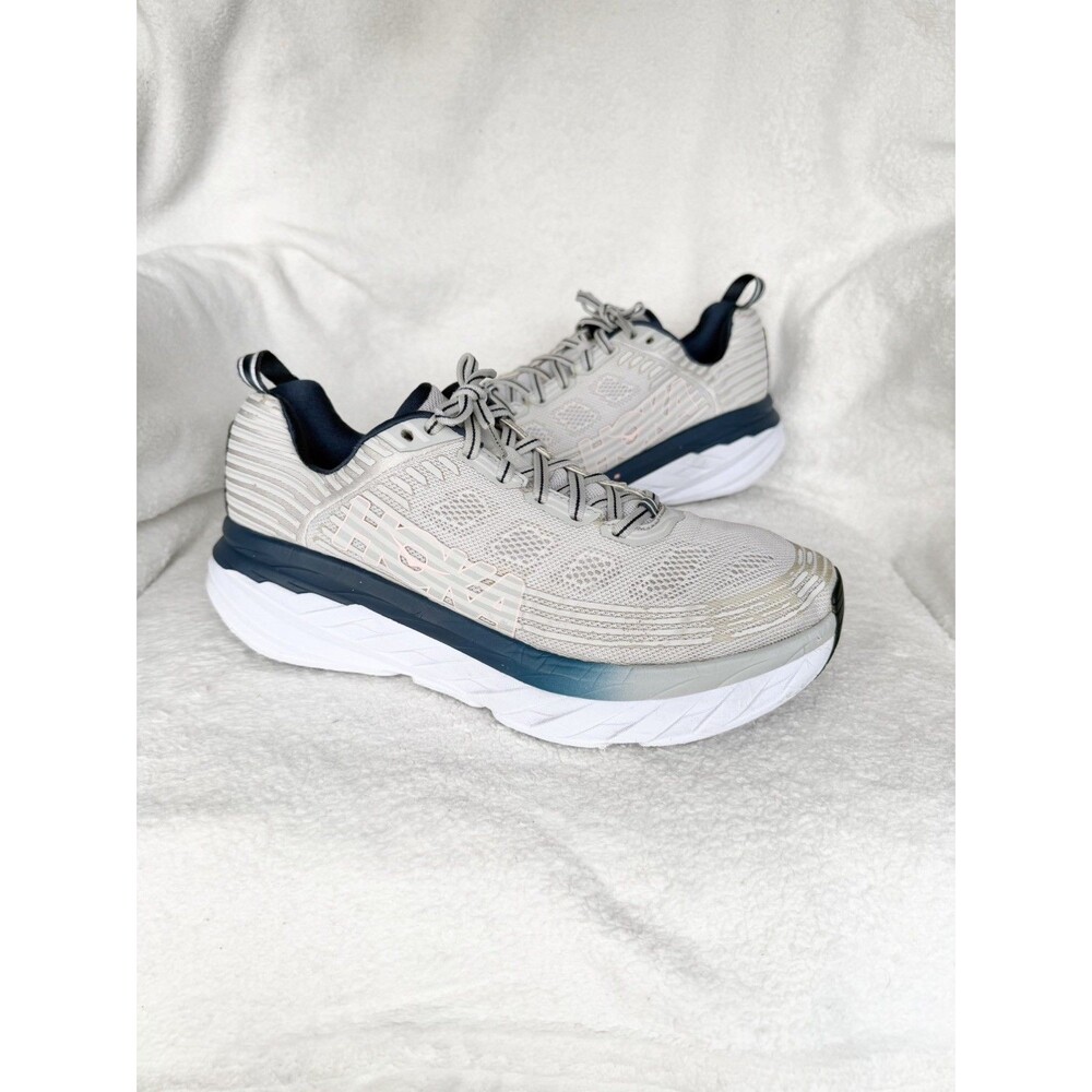 Hoka Bondi 6 Women's Size 9.5 Lunar Rock Nimbus Cloud Running Shoes Sneakers